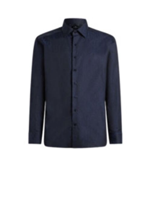 camicia uomo blu navy fantasia cotone ETRO | MRIB0004AQ043B0065